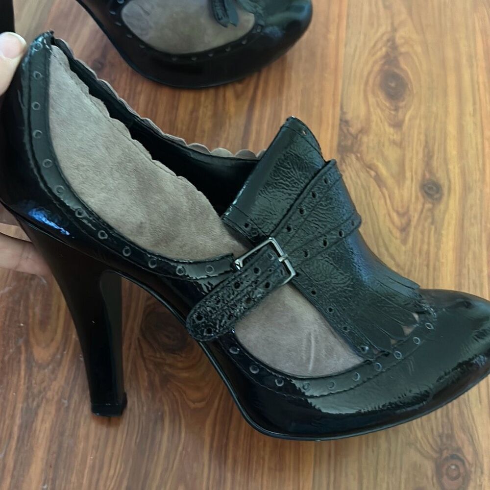 ASH black and taupe booties spats style 39 8.5 - Picture 6 of 6
